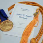 2023 Honors & Awards Ceremony medallion, tassel and cords.